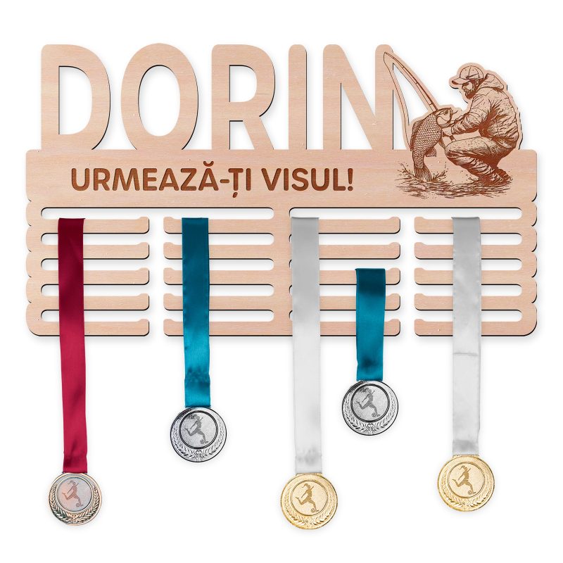 Suport medalii - Pescuit sportiv, bărbat