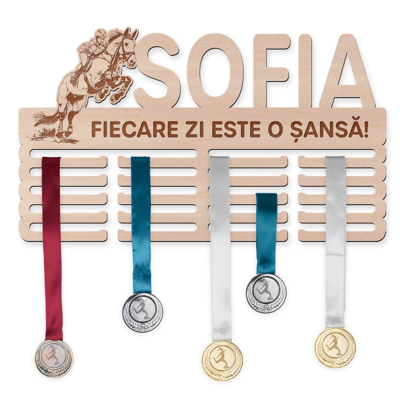 Suport medalii - Echitație, femeie